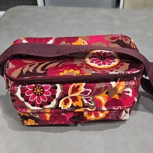 Vera Bradley Pink and Yellow Floral Crossbody Bag